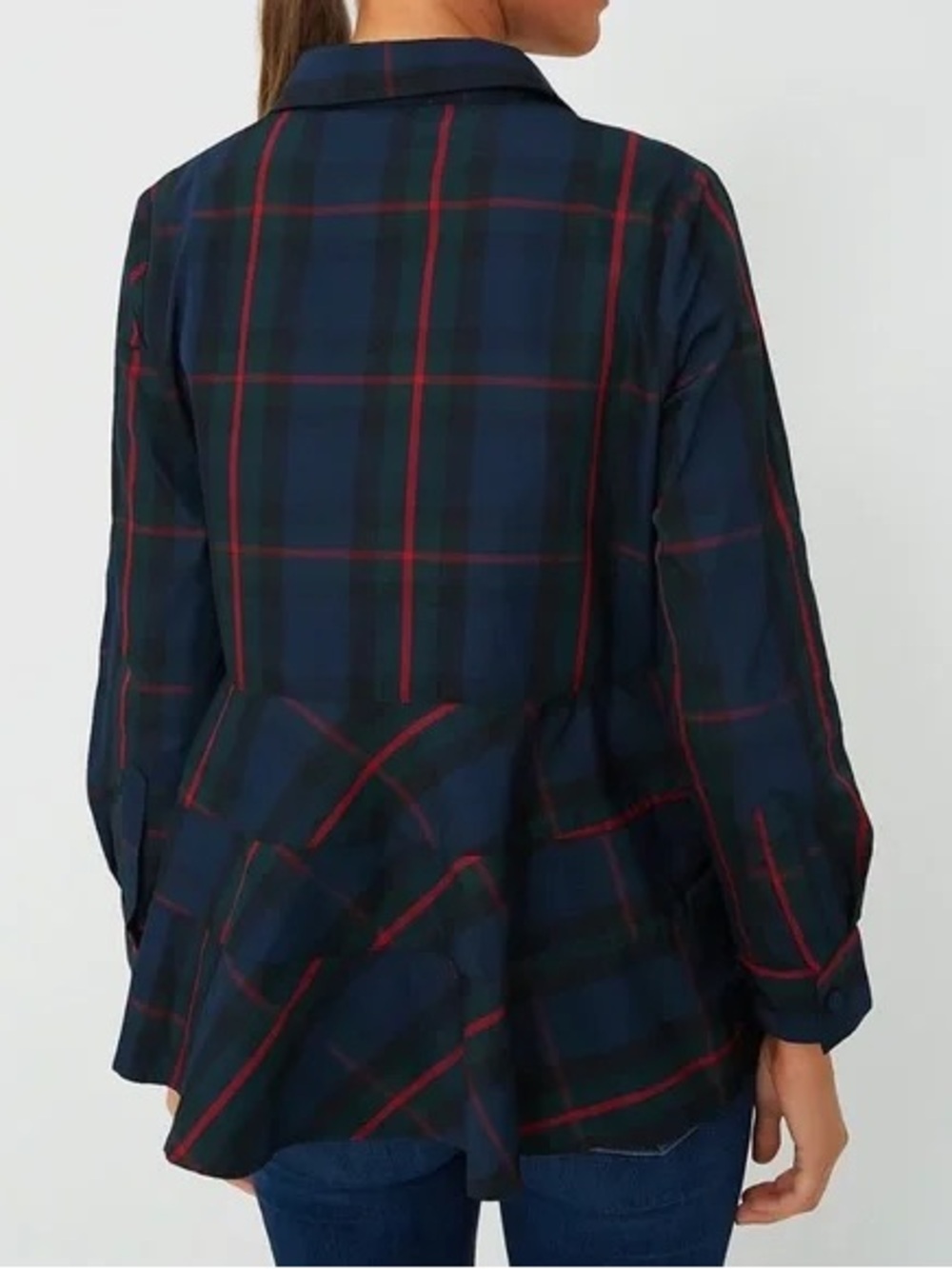 A26 Tuckernuck Pomander Place Fraser Plaid Ashlen Blouse - Picture 3 of 10